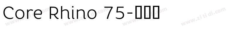 Core Rhino 75字体转换